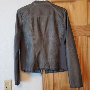 Faux leather jacket